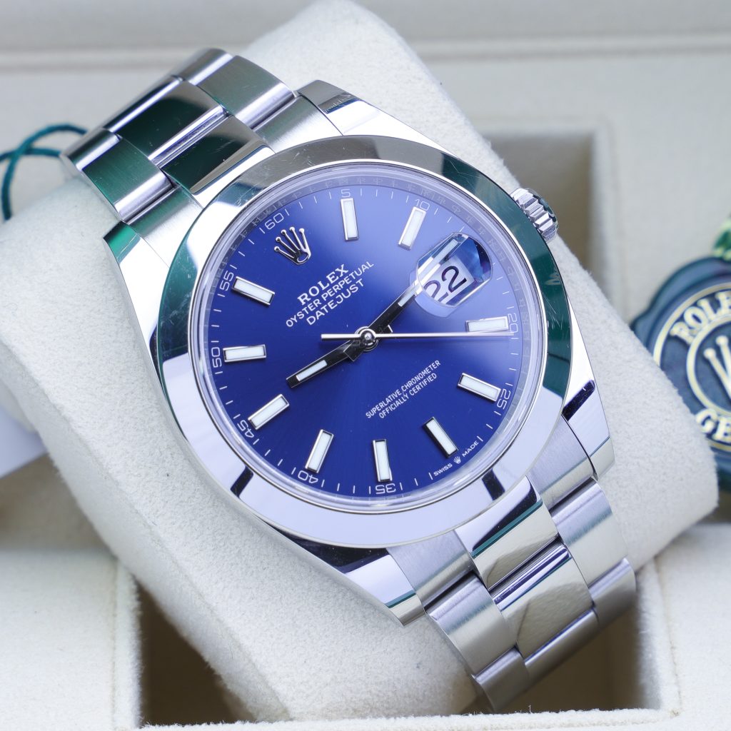 Rolex Datejust 41 Blue Dial Oyster 126300 2022 Millenary Watches