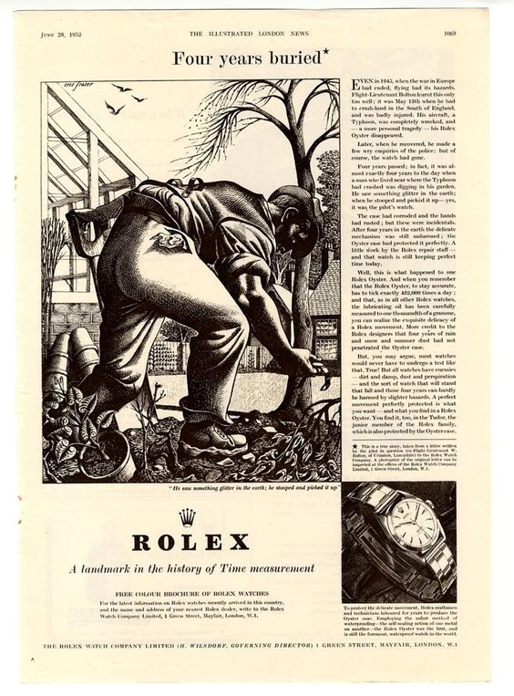 Vintage Rolex advertisement