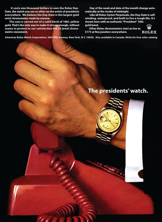 Vintage Rolex advertisement