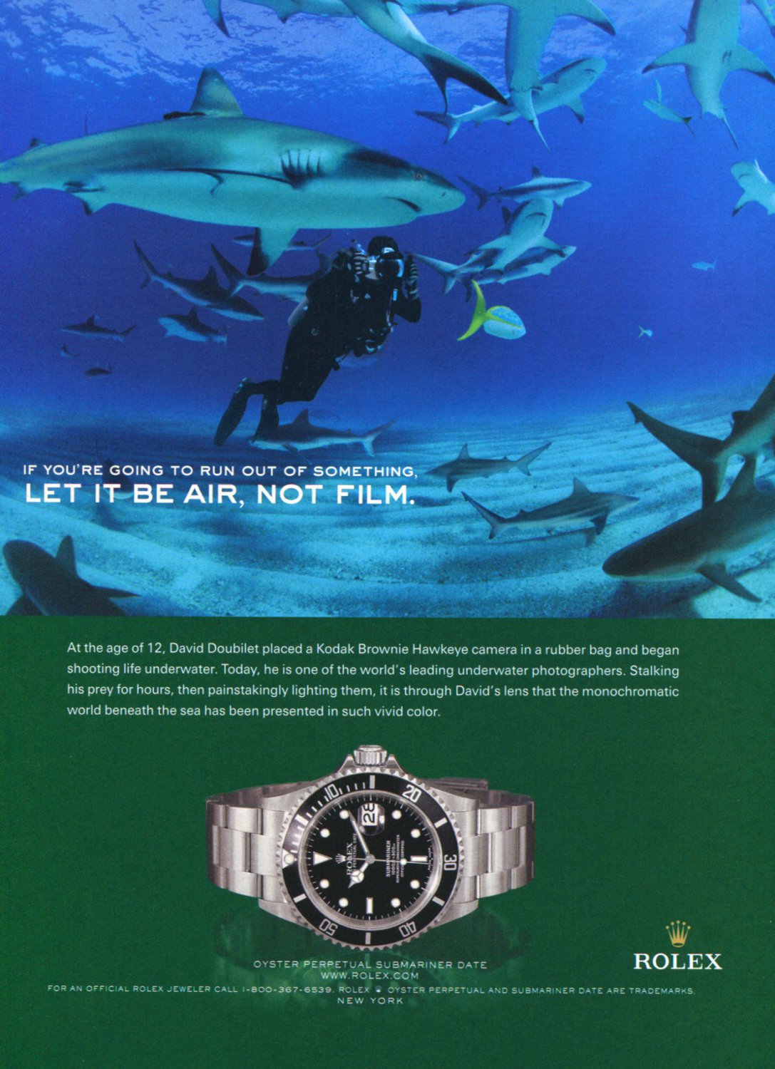 rolex submariner ad