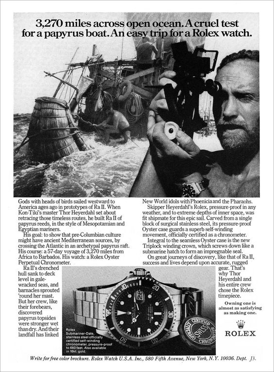 Vintage Rolex advertisement