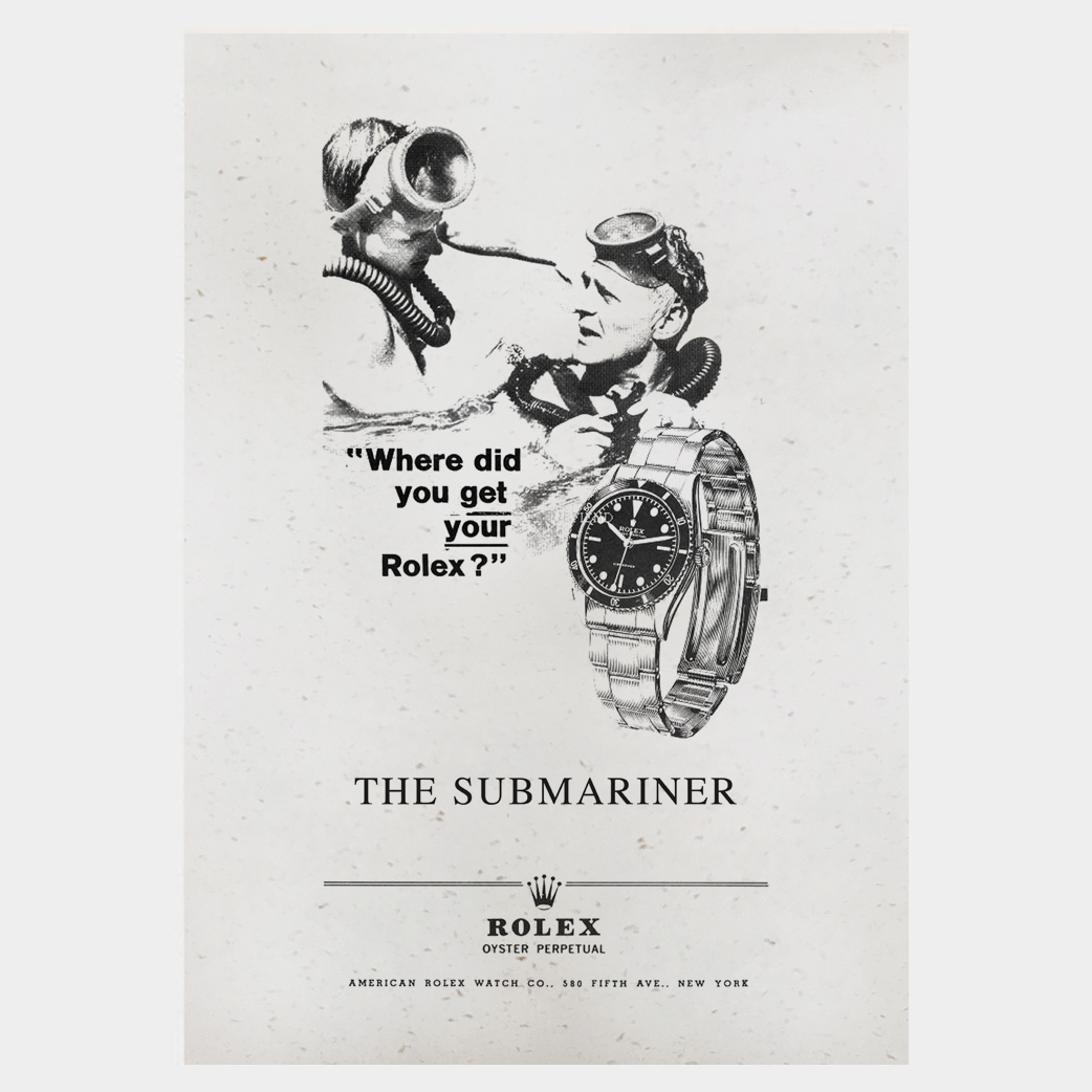 Vintage Rolex Submariner Advertisement