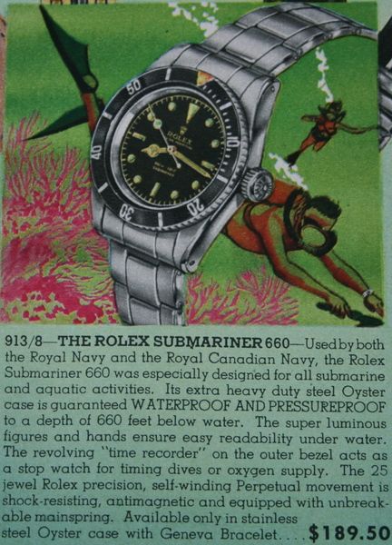 Vintage Rolex advertisement