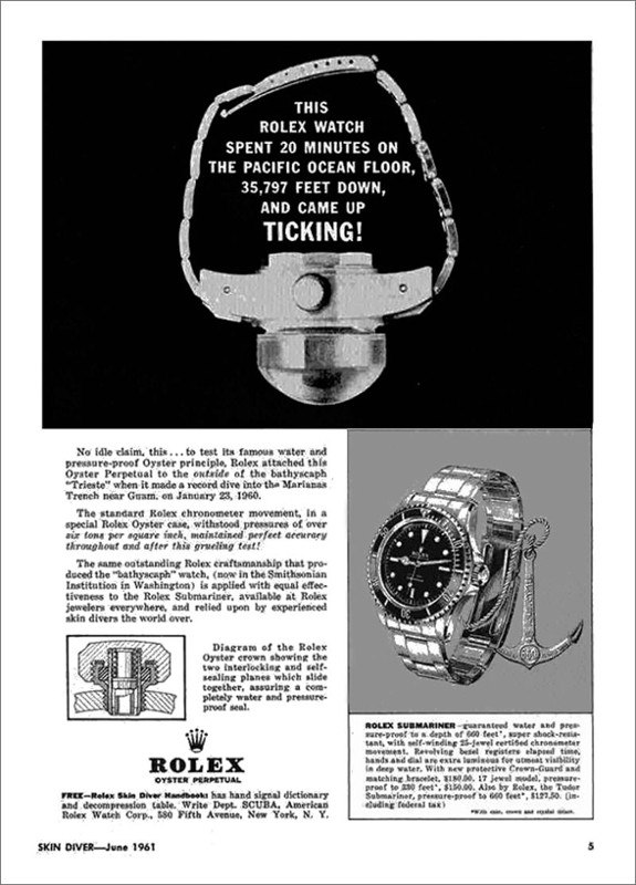 Vintage Rolex advertisement