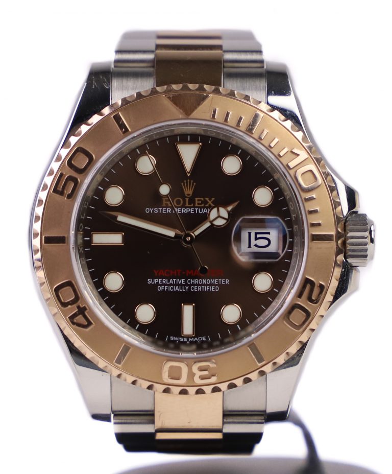 rolex yacht master chocolate rose gold