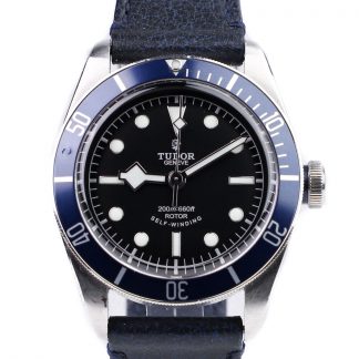 Tudor Heritage Black Bay Blue 79220B Leather for sale online