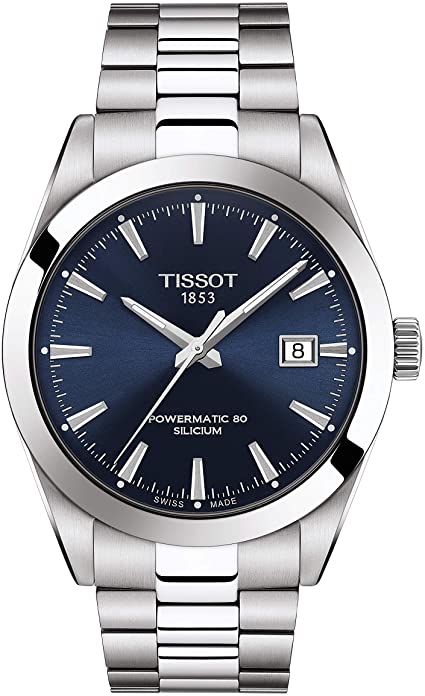 Tissot Men's Gentleman Swiss Automatic Stainless Steel Dress Watch T1274071104100