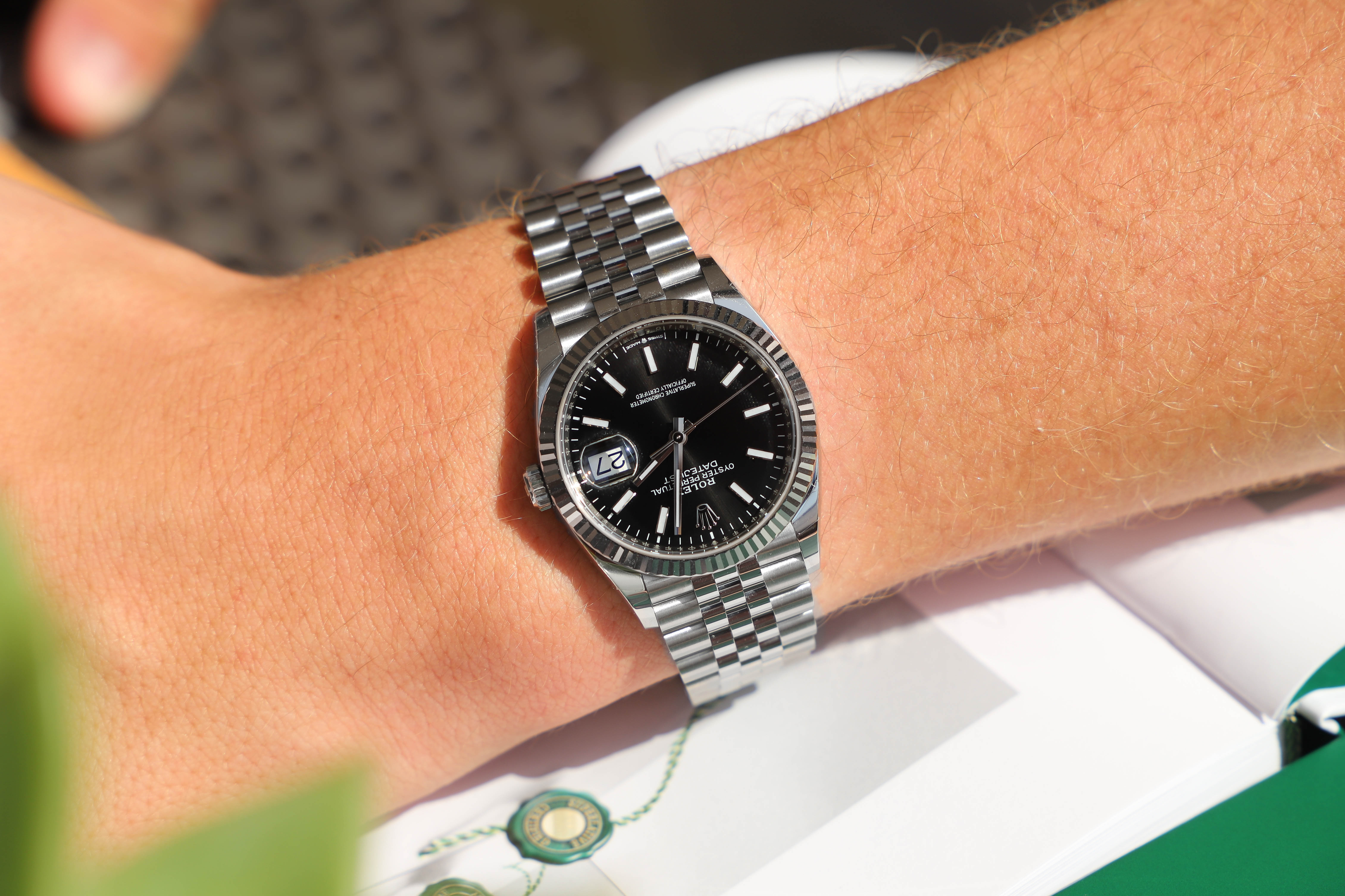 rolex explorer small wrist