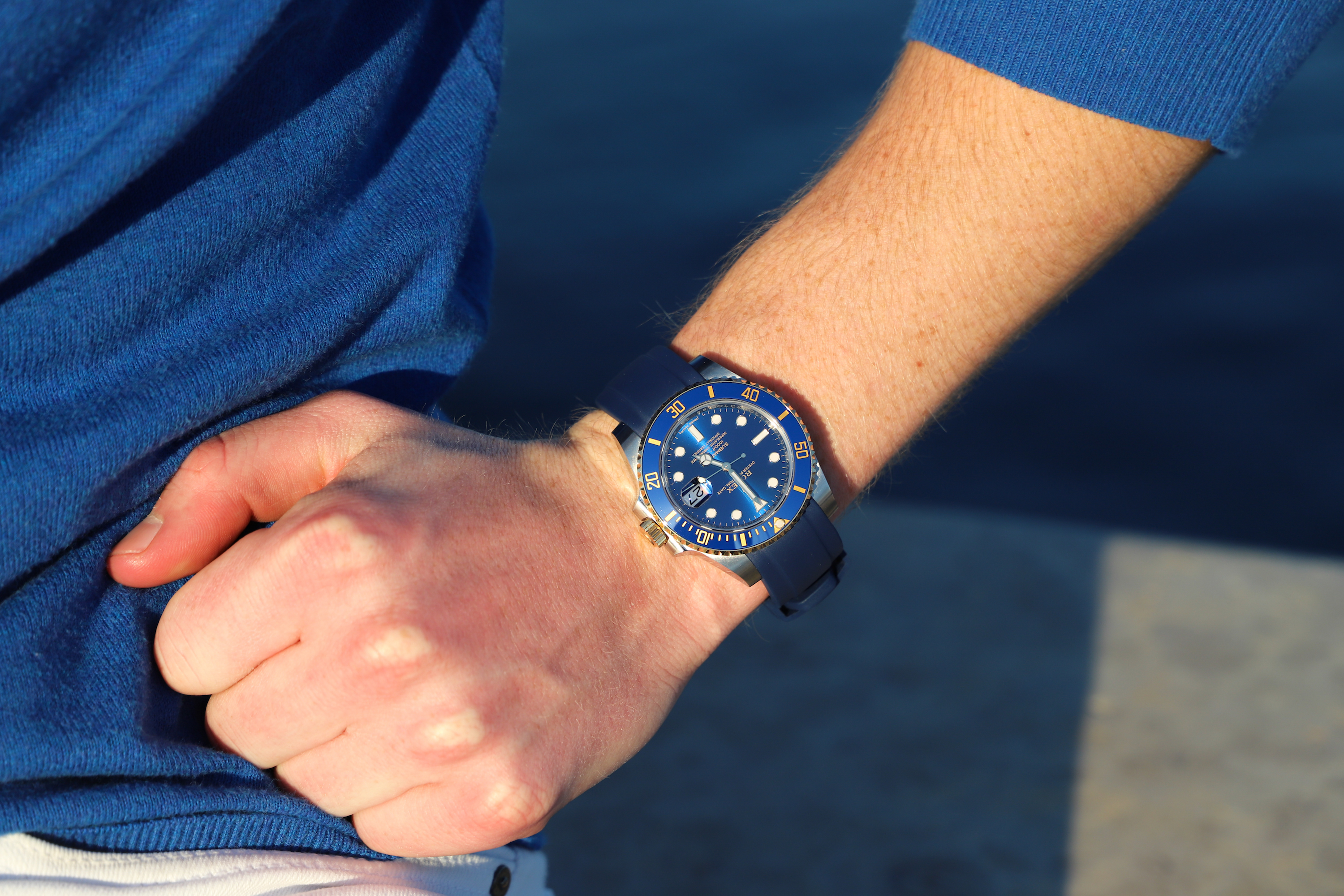 Rolex Submariner 116613LB wristshot