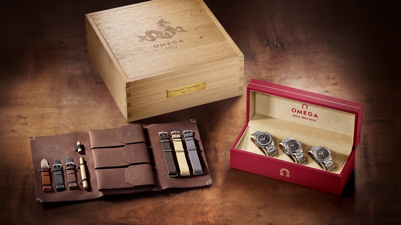 Omega Railmaster 1957Trilogy 220.10.38.20.01.002 60th Anniversary trio box set