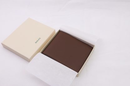 Brown Rolex Fold Wallet with 8 Card Slots + 2 Cash Slots for sale online