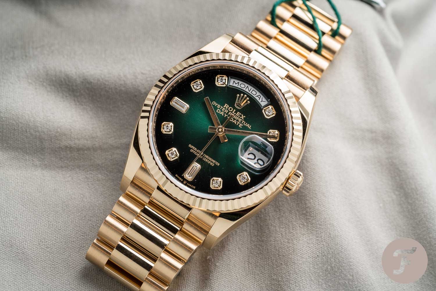 is rolex watch real gold