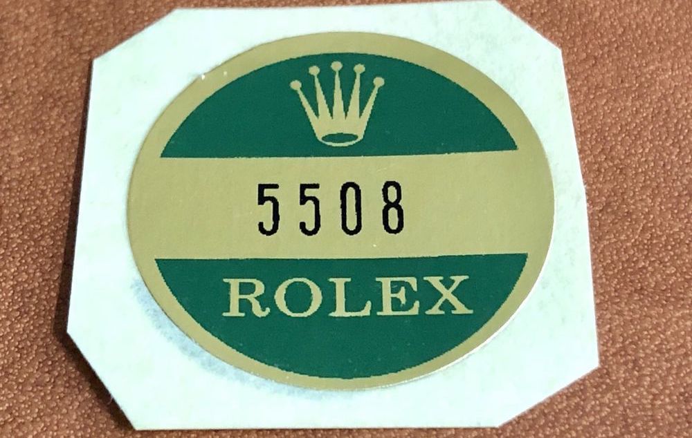 rolex green sticker