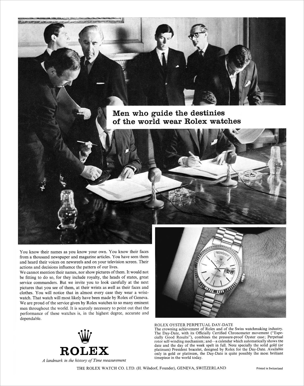 rolex day date model history