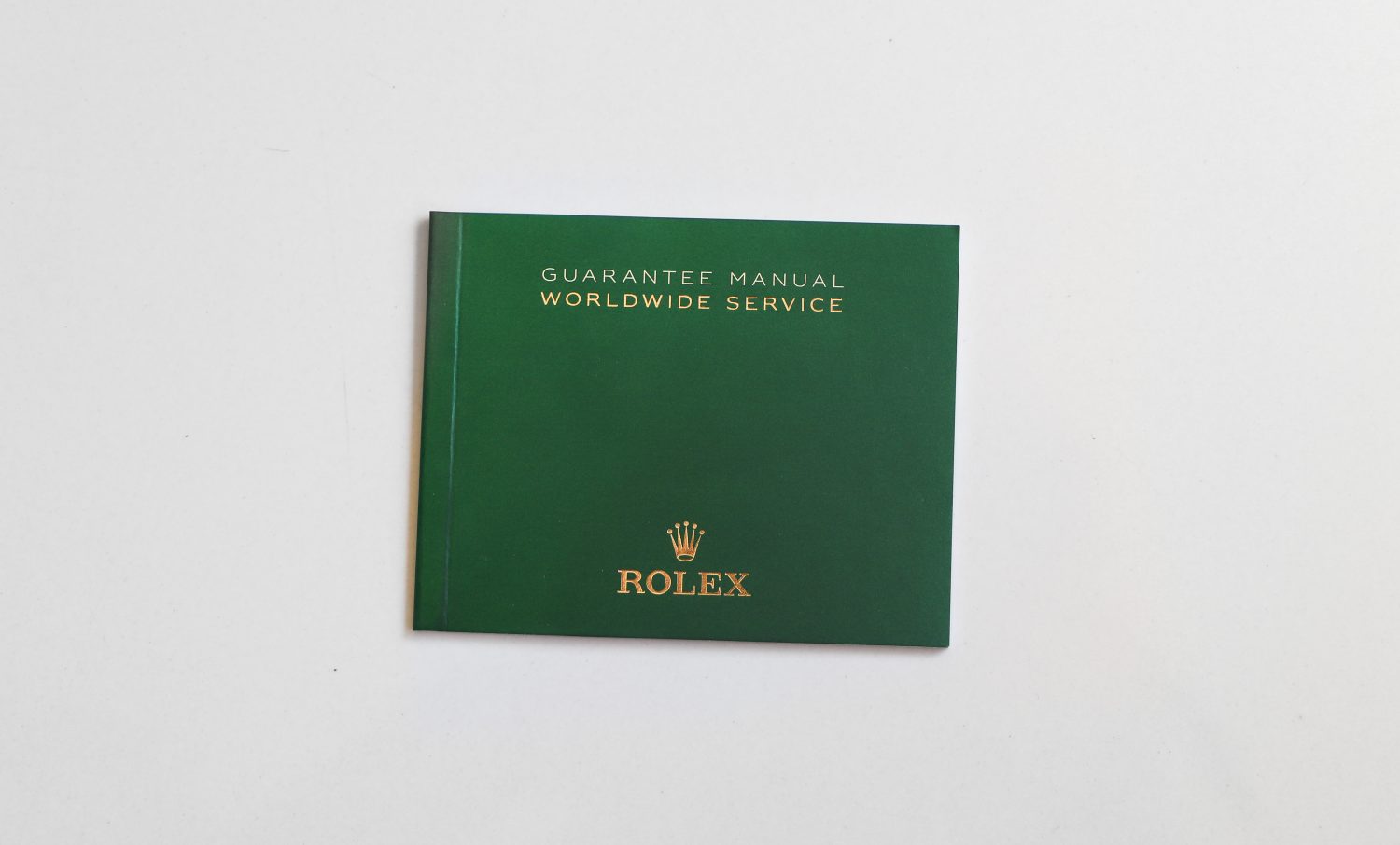 Rolex Warranty Booklet