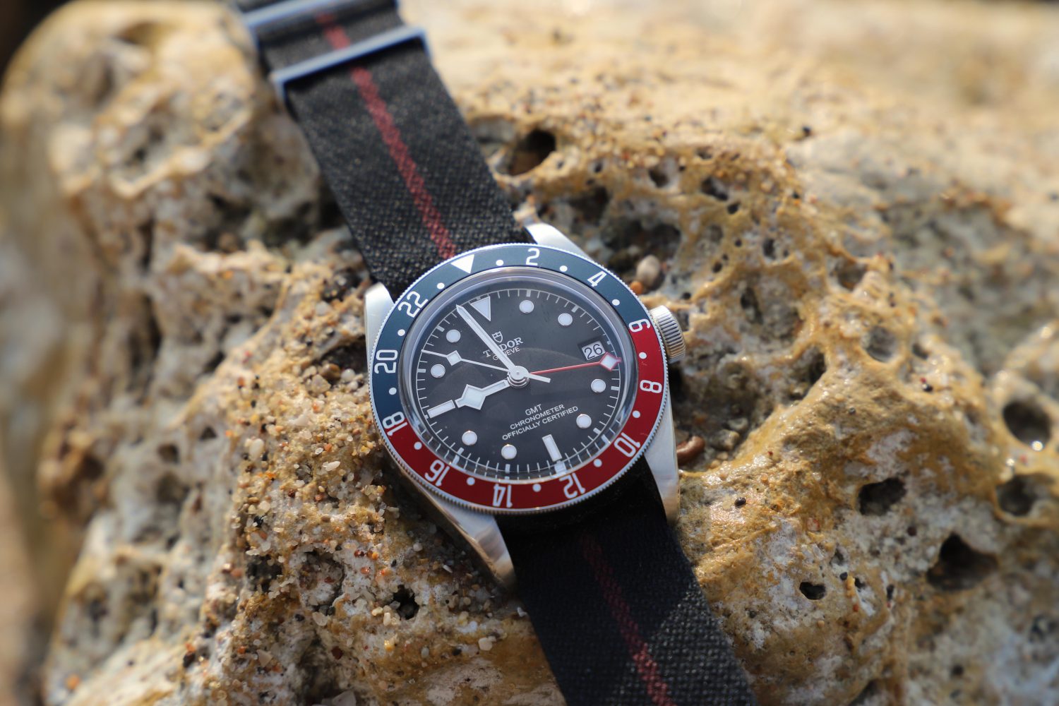 tudor gmt pepsi leather