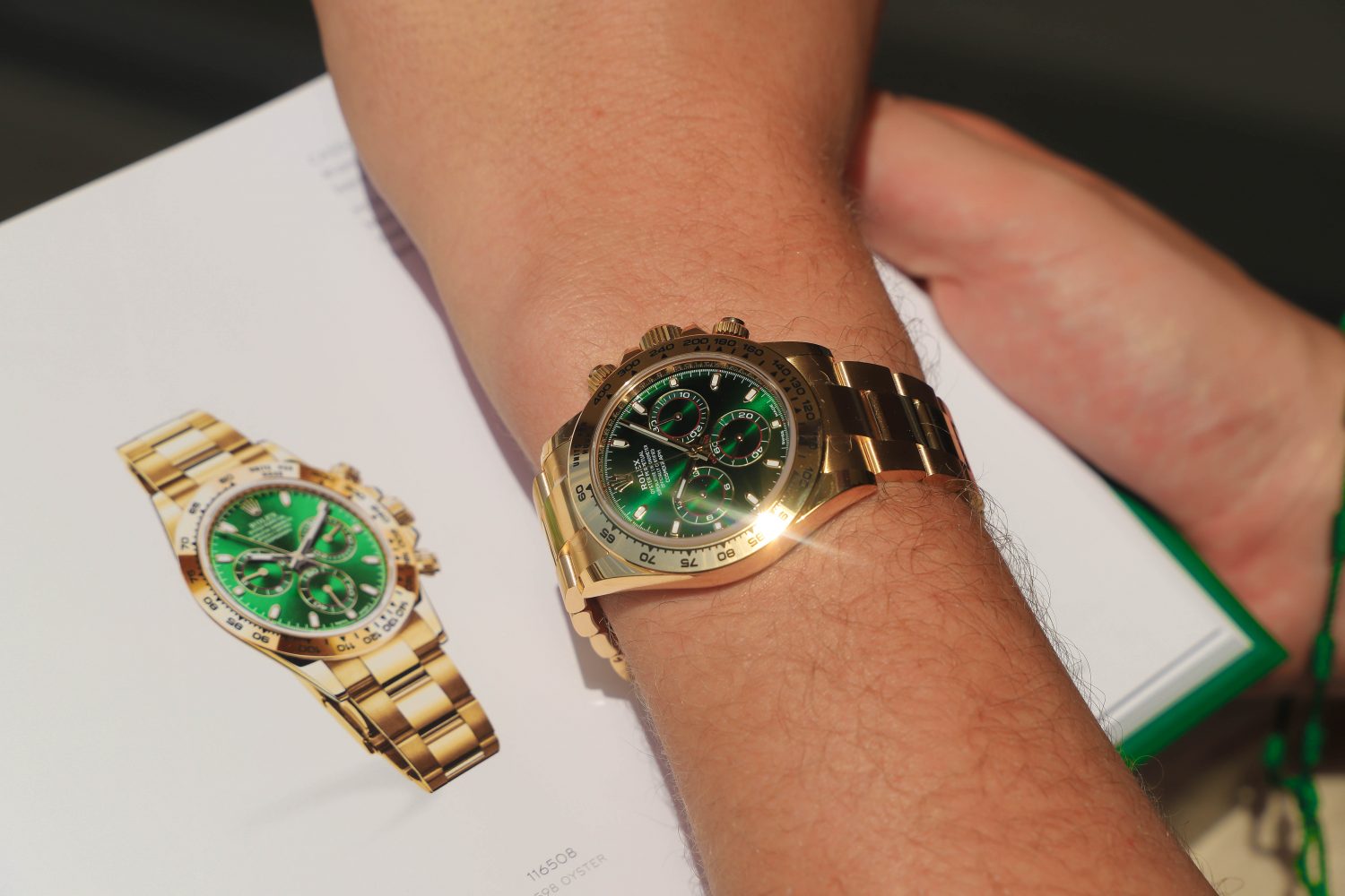 green face gold daytona