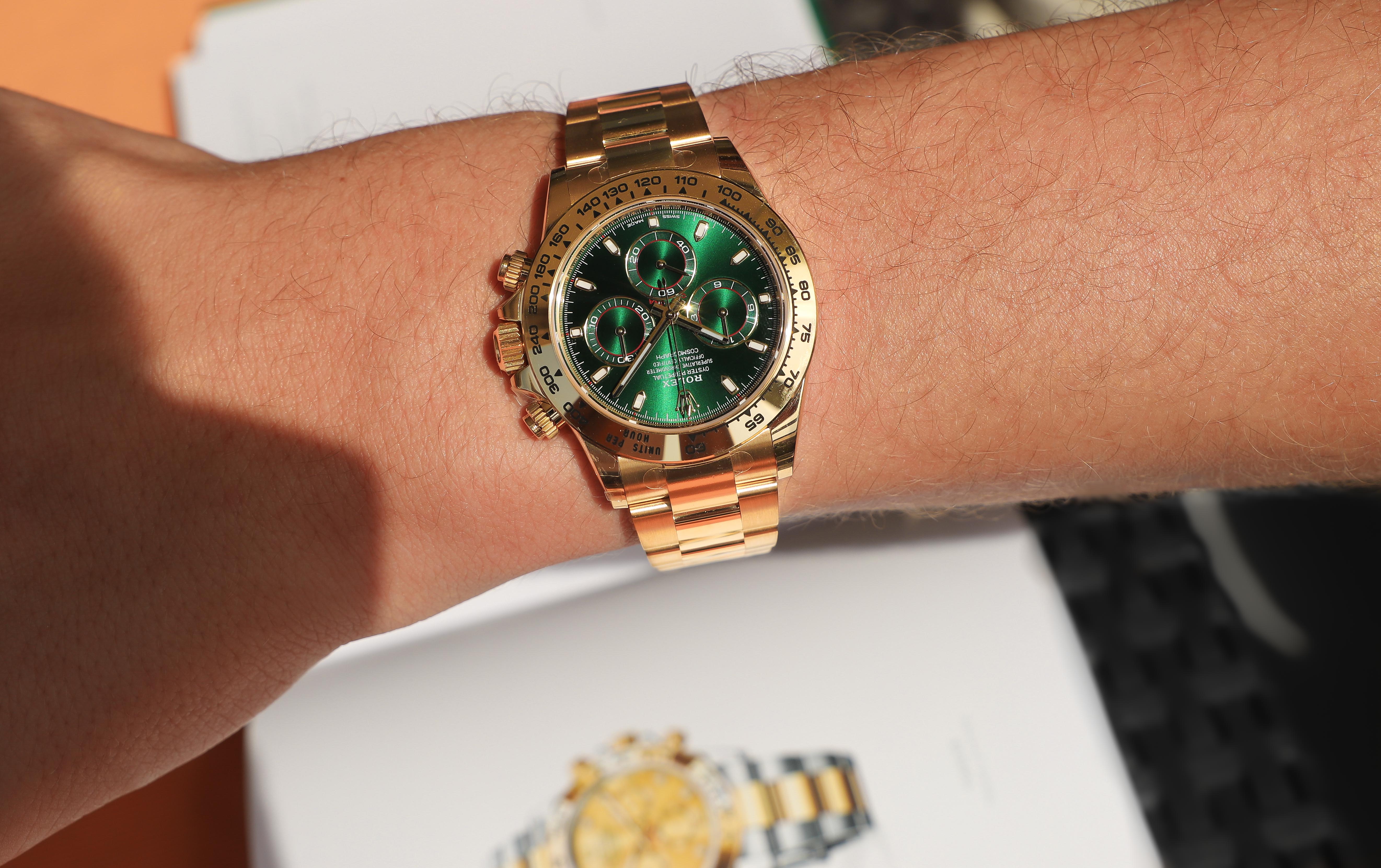 Rolex Daytona 116508 green dial