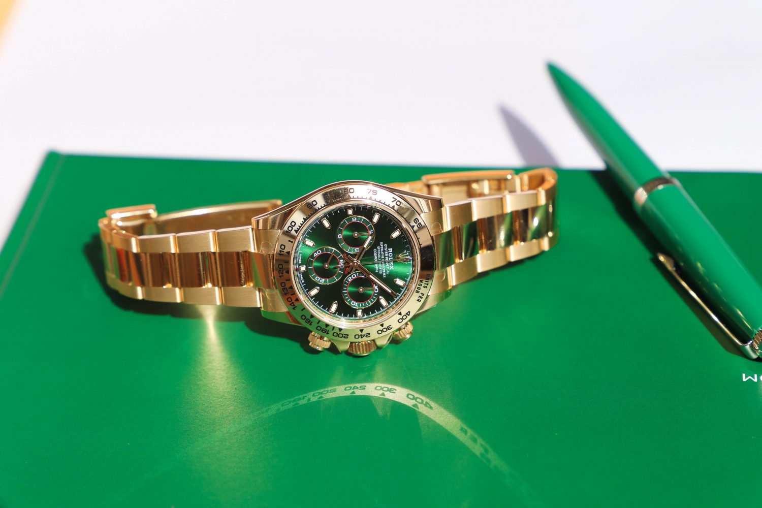 Rolex Daytona 116508 green dial