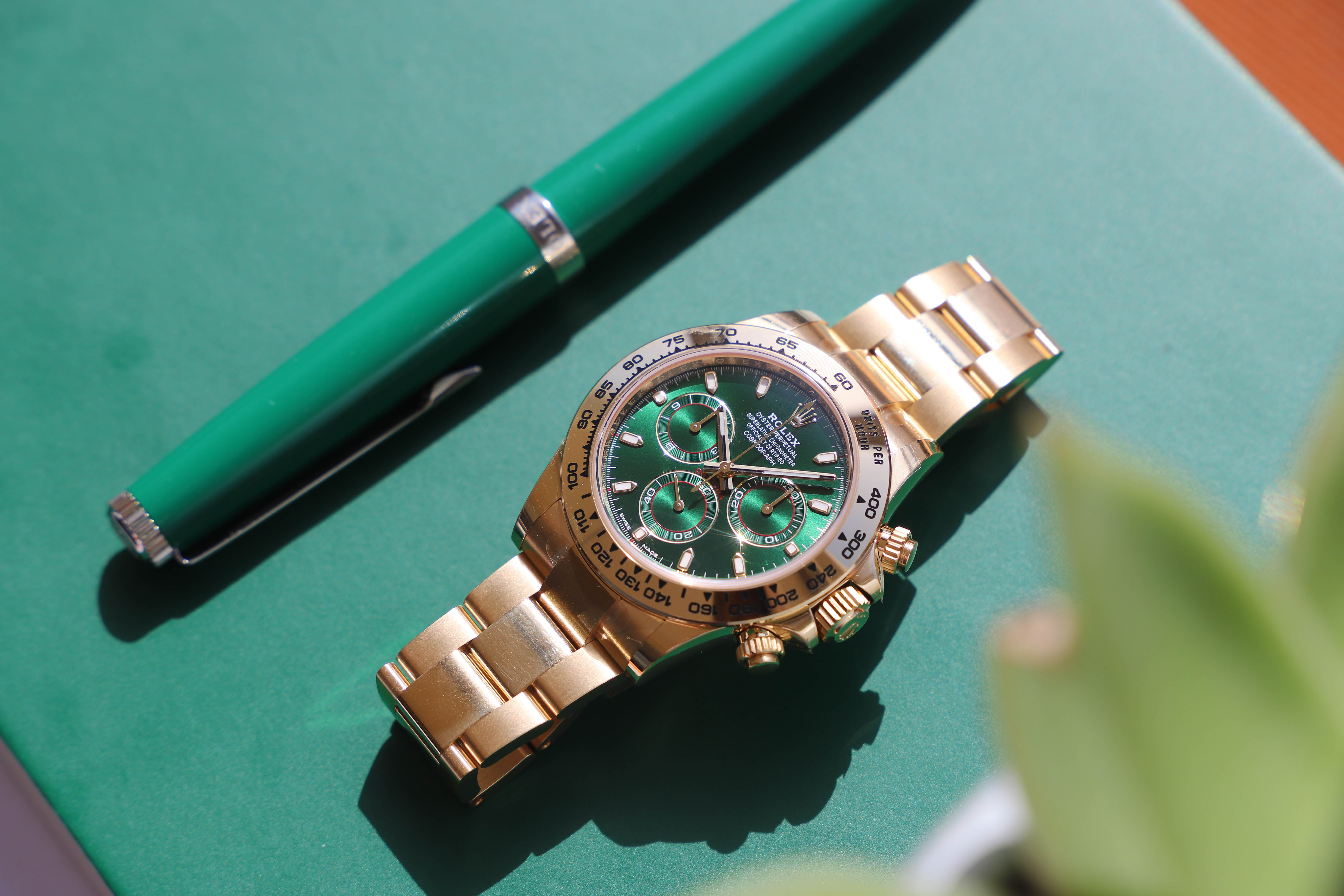 a gold rolex