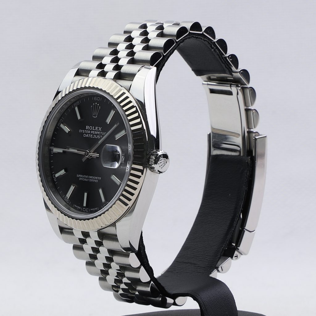 rolex datejust rhodium 41