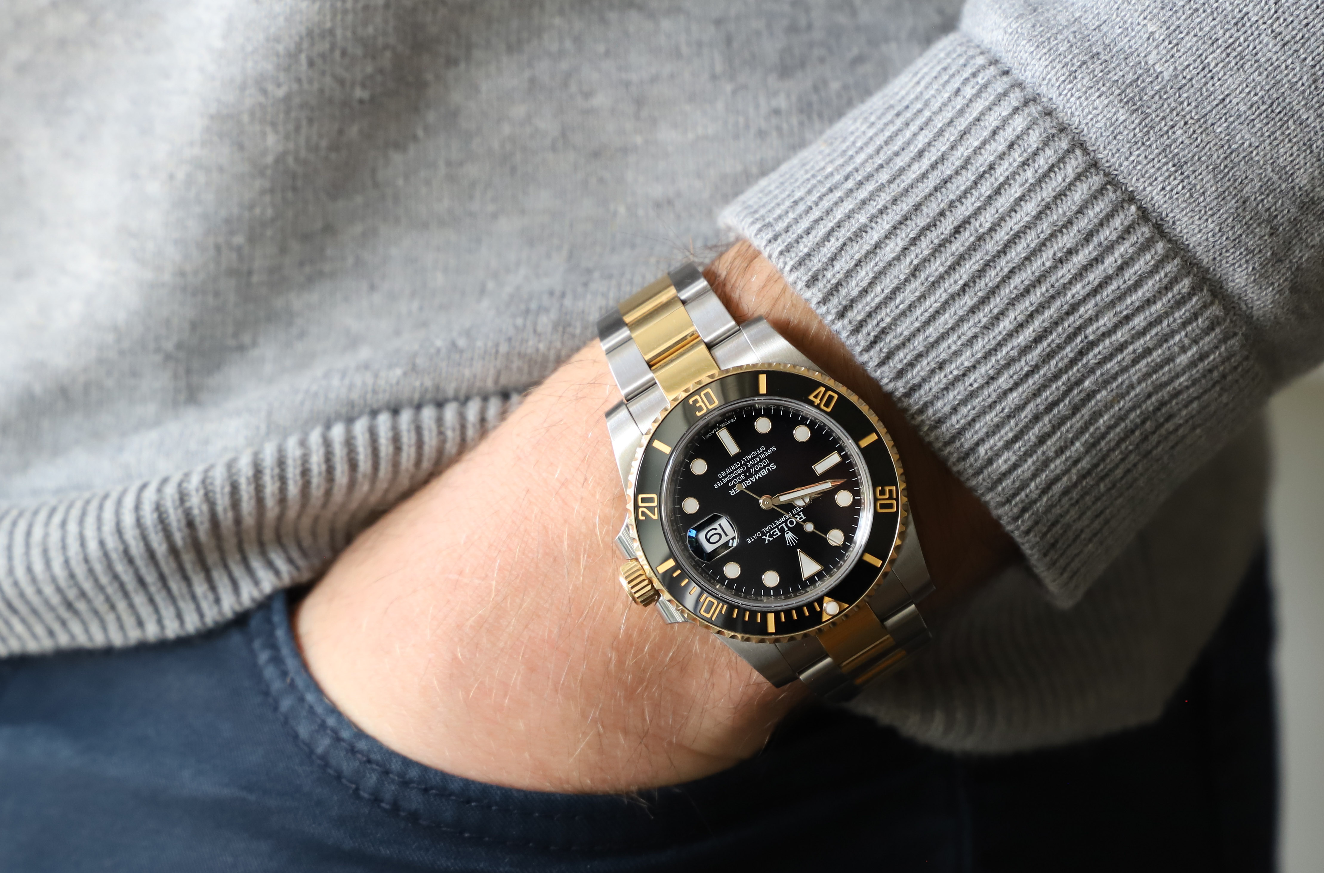 rolex submariner face size