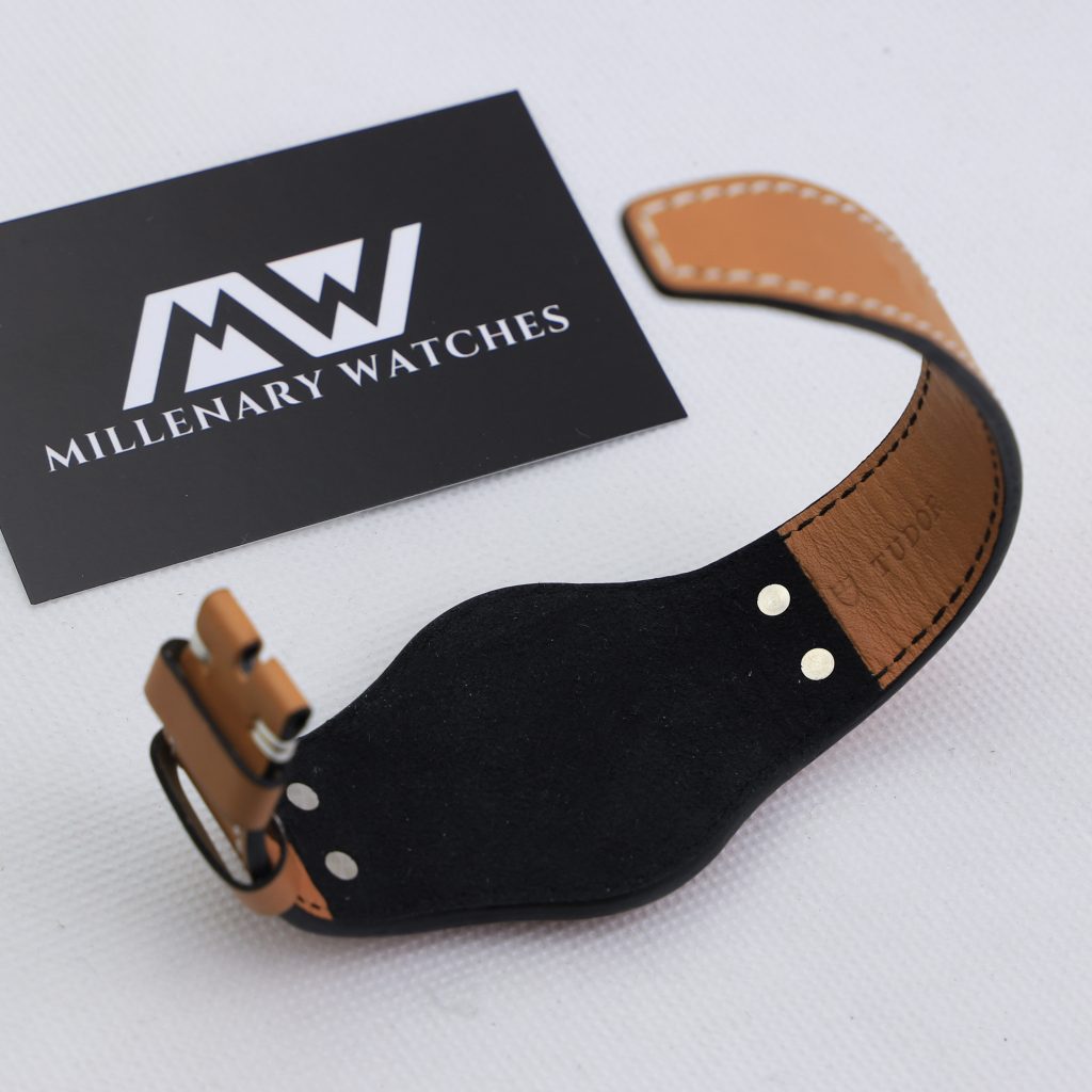 tudor brown leather strap