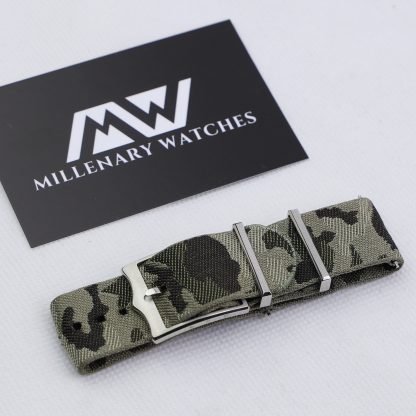 Tudor Original Black Bay Green Camo Fabric Strap 22mm