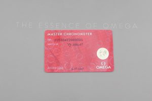 Omega warranty card