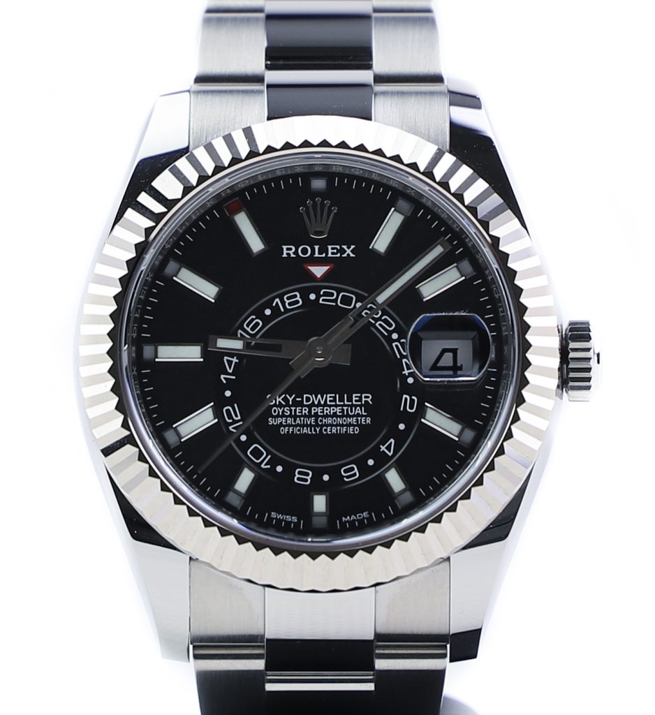 rolex sky dweller black dial price