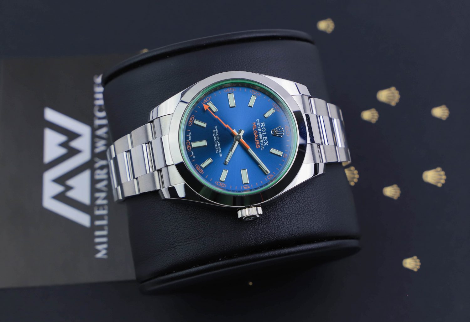 Rolex Milgauss 116400gv Z-blue dial