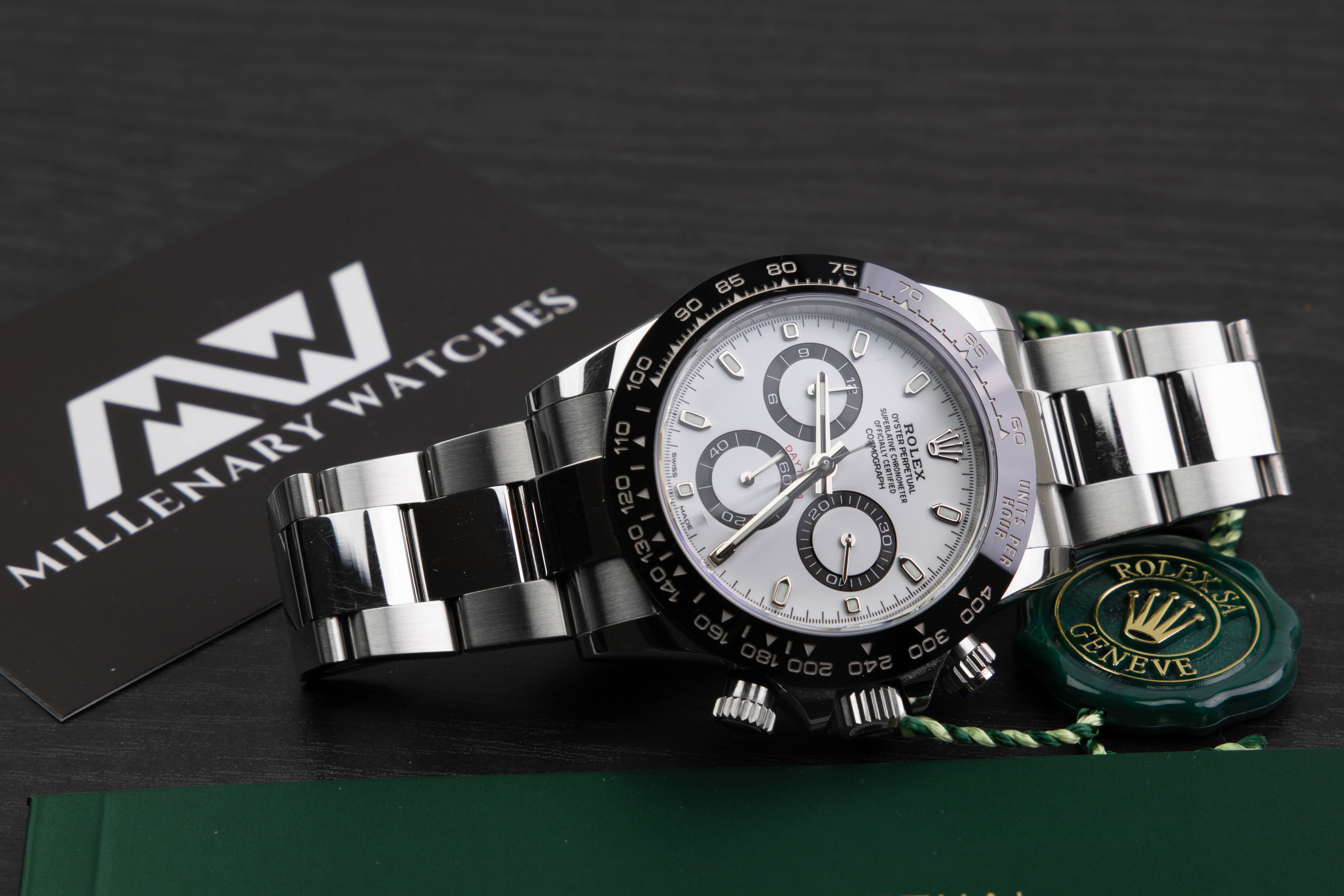 Rolex Daytona Ceramic 116500 White Dial Millenary Watches