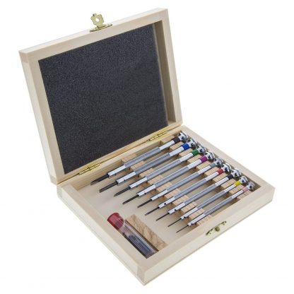 Screw Screwdriver Set in Wooden Box