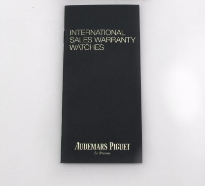 Audemars Piguet International sales warranty booklet