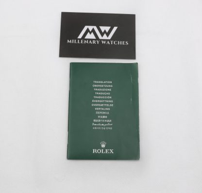 Rolex translation booklet