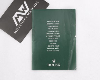 Rolex translation booklet