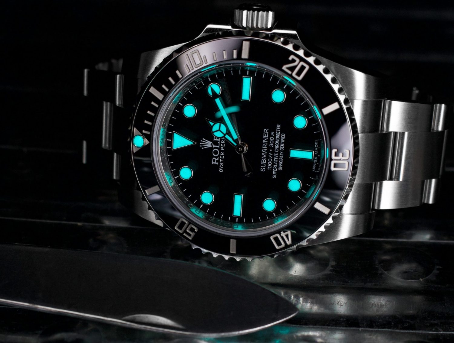 rolex datejust lume