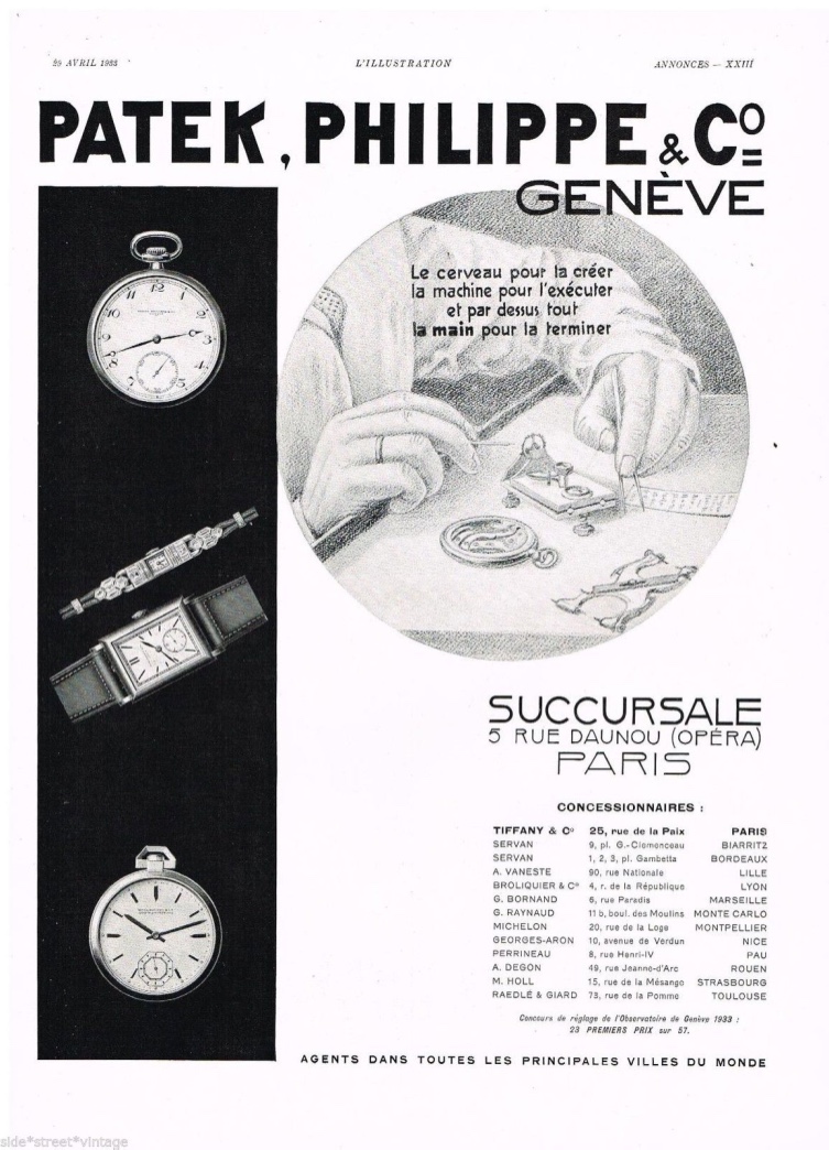 Vintage Patek Philippe Advertisements Huge List - Millenary Watches