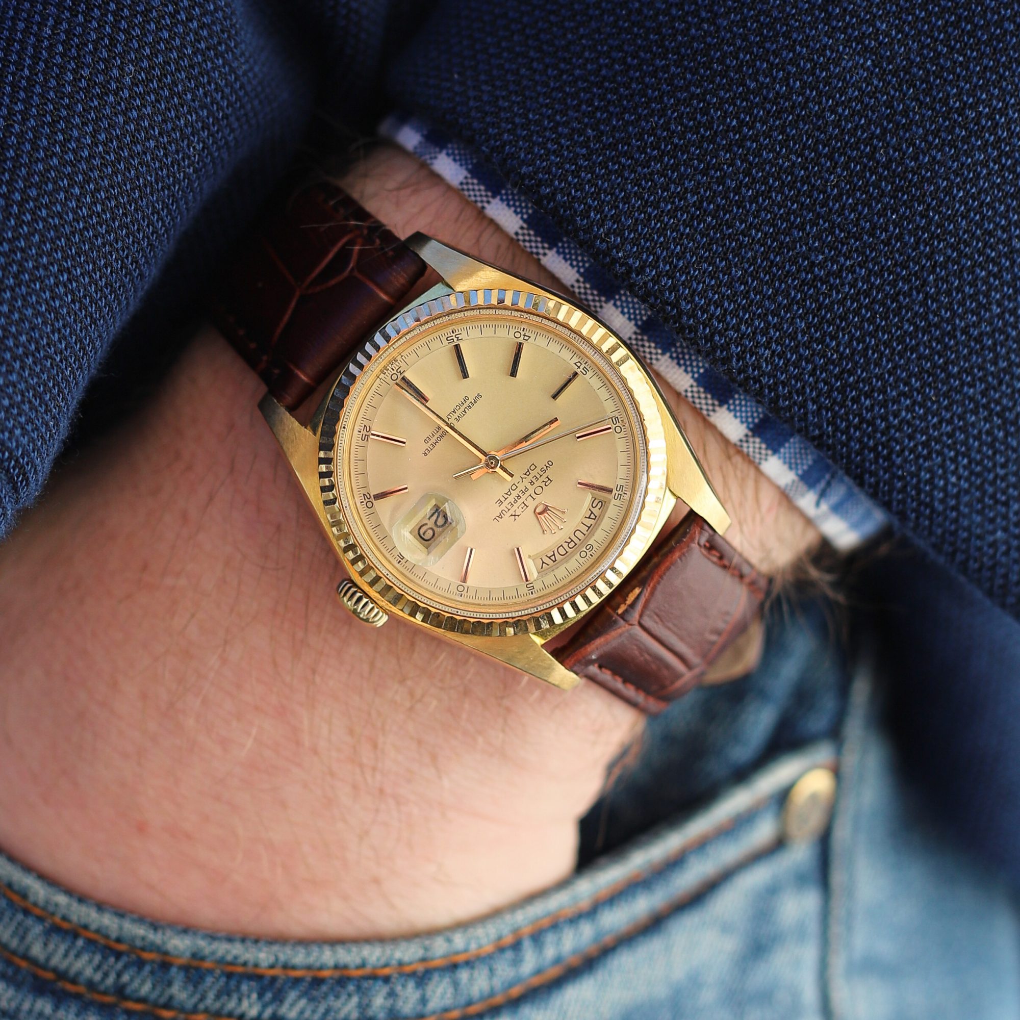 rolex day date 1803 yellow gold