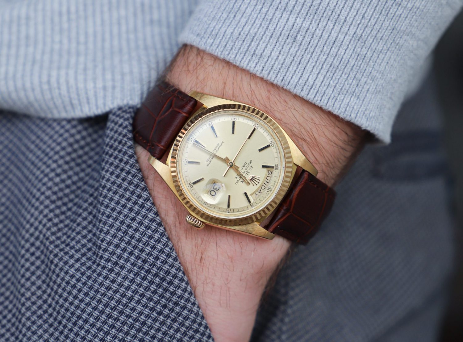 Rolex Day-Date 36mm 1803 18k Yellow Gold 1972