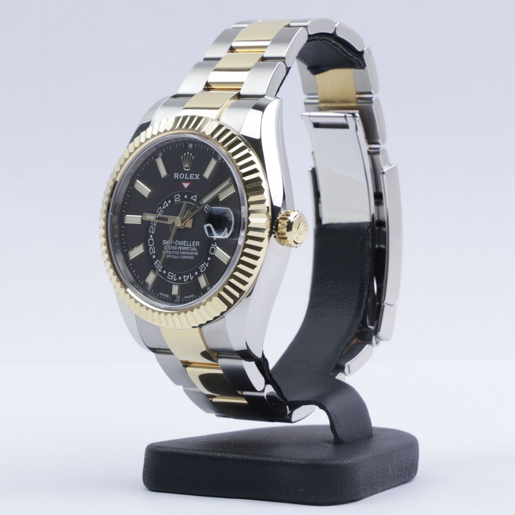 rolex sky dweller two tone for sale