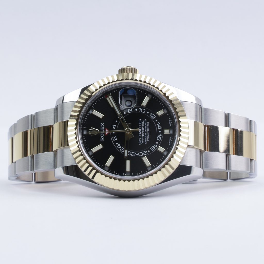rolex sky dweller two tone for sale