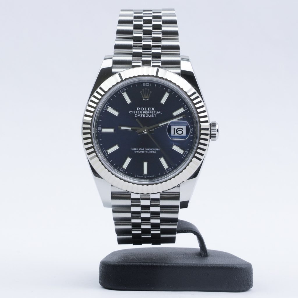 rolex 41mm datejust blue