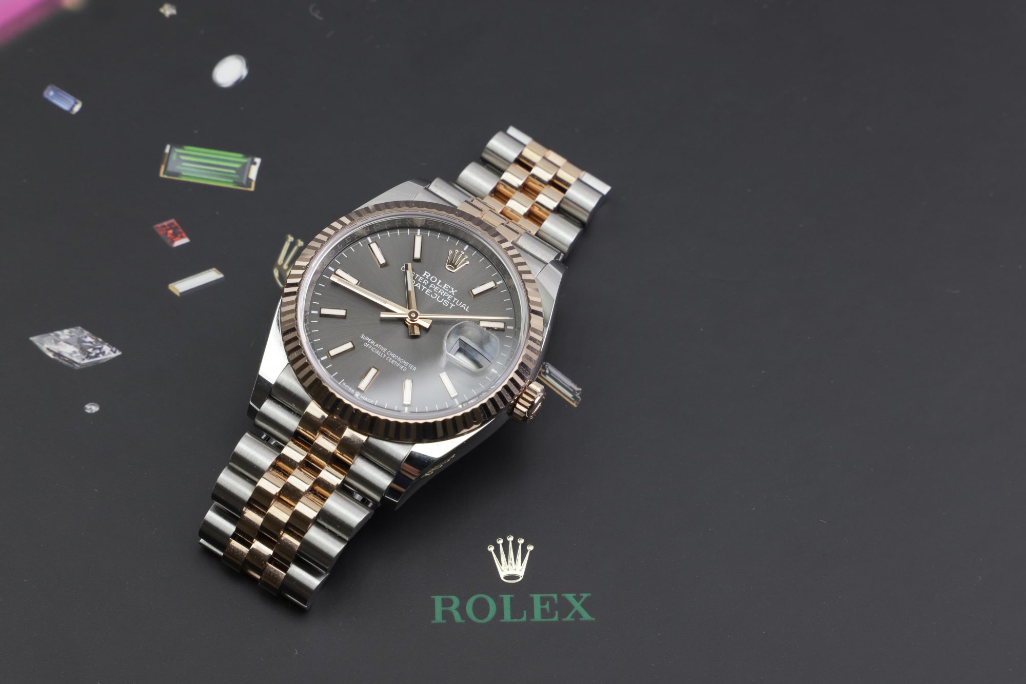 rolex two tone gold