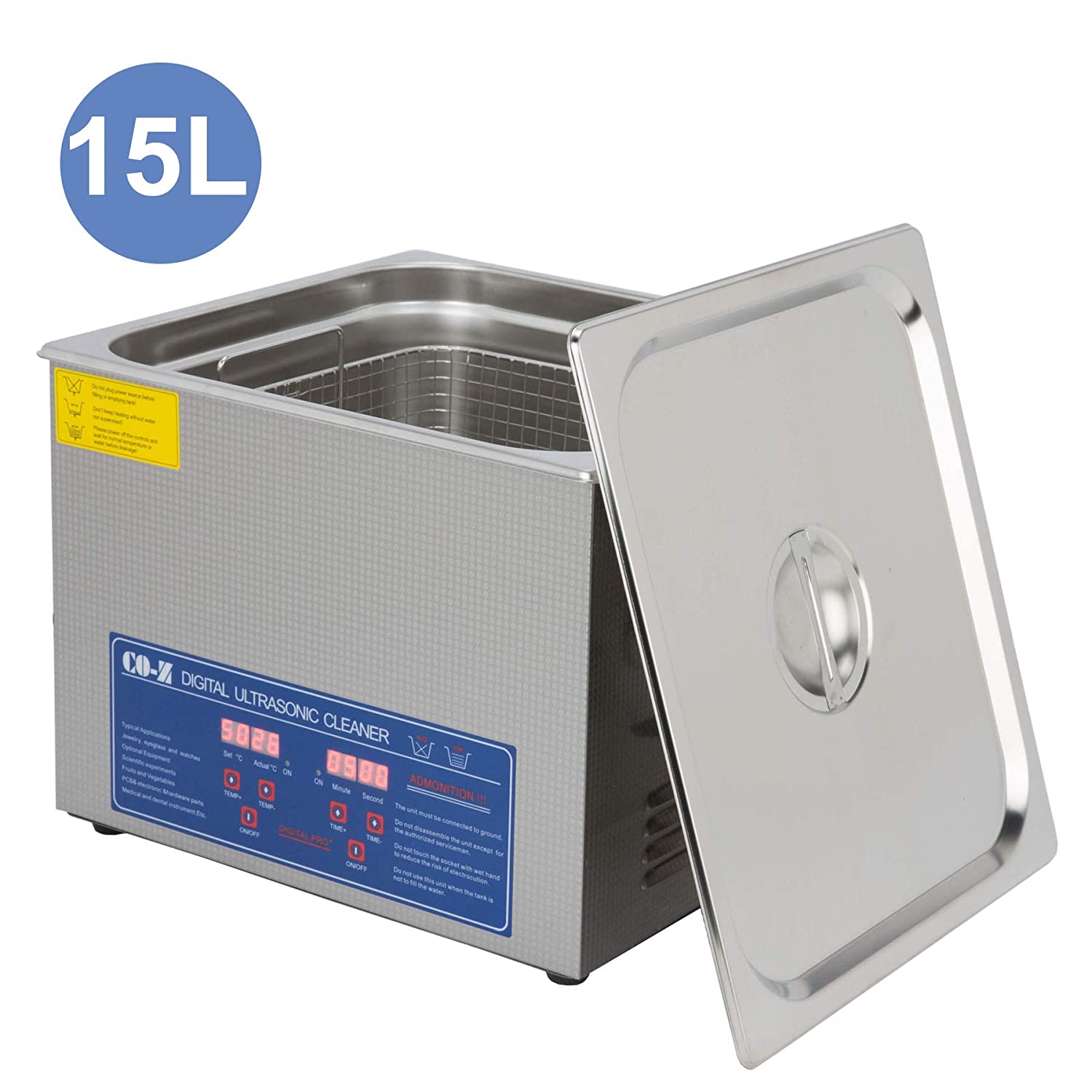 CO-Z 15L Professional Ultrasonic Cleaner with Digital timer