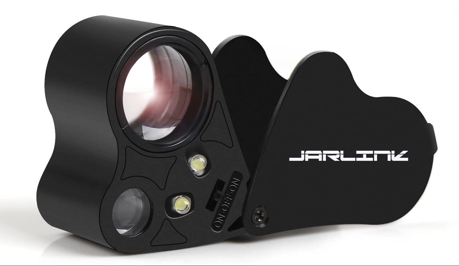 JARLINK 30X 60X Illuminated Jewelers Eye Loupe