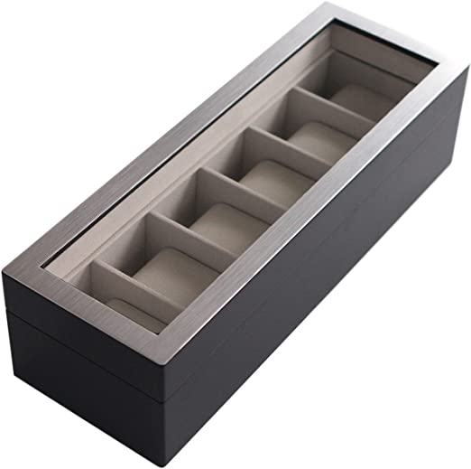 Modern Wooden Watch Box 6 slots