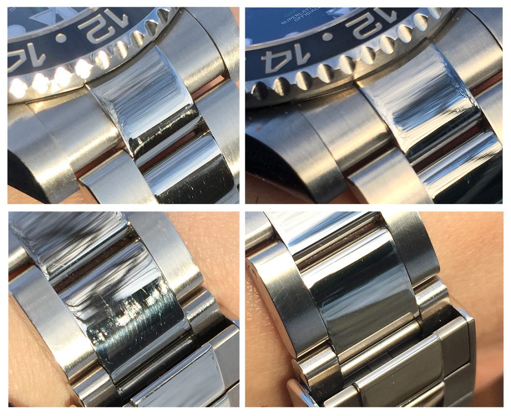 rolex scratch repair