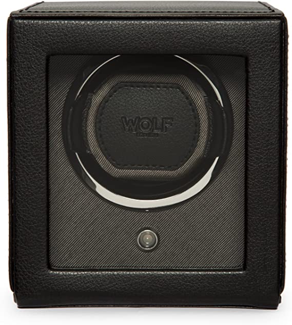 Cub Single Automatic Watch Winder with Cover by Wolf