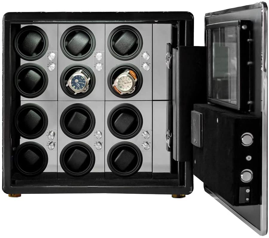 LOEAPEA Automatic Watch Winder Safe Box for 12 Watches